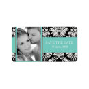 Search for photo save the date return address labels Black and white