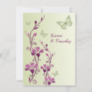 Search for purple butterfly wedding invitations Flowers
