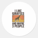 Search for vintage giraffe stickers Safari
