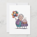 Search for funny old lady birthday invitations Senior citizen humour