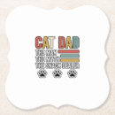 Search for funny cat coasters Father'sday