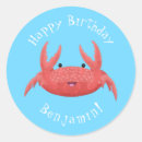 Search for red crab stickers Cartoon