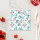 Search for pink flamingo napkins Leaves