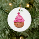 Search for cupcake christmas tree decorations Pink