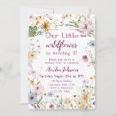 Search for baby turning one invitations Our little wildflower