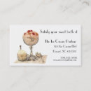 Search for ice cream shop business cards Vintage