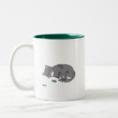 Search for cute grey cat mugs Cartoon