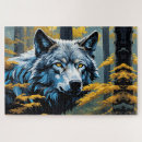 Search for wild wolf puzzles Woods
