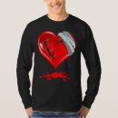 Search for broken heart tshirts Black