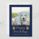 Search for paw print christmas cards Gold