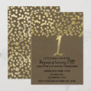 Search for foil 1st birthday invitations Trendy