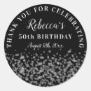 Search for silver 50th birthday stickers Glitter