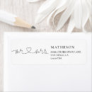 Search for handwritten wedding return address labels Classic