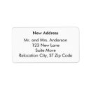 Search for moving announcement return address labels Simple