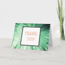 Search for palm tree thank you cards Green