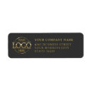 Search for round gold return address labels Corporate