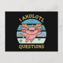 Search for questioning postcards Axolotl