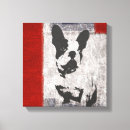 Search for black and red canvas prints Dog