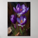 Search for crocus art Purple flowers