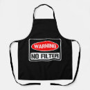 Search for dangerous aprons Warning