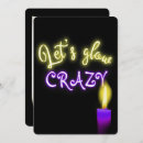 Search for lets glow invitations Black
