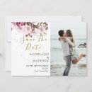 Search for burgundy floral save the dates Blush pink