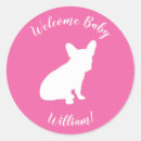 Search for pink french bulldog stickers Puppy