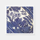 Search for blue willow napkins Vintage