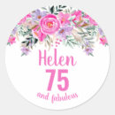 Search for 75th birthday stickers Script