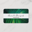 Search for palm leaf business cards Exotic