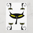 Search for mid century modern postcards Black cat