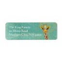Search for blue giraffe return address labels Safari
