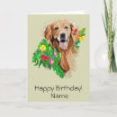 Search for golden retriever puppy birthday cards Funny