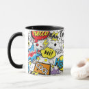 Search for comic book pattern mugs Cool