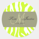 Search for zebra print wedding stickers Classic