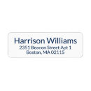Search for blue and white return address labels Chic