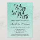 Search for turquoise bridal shower invitations Mint green