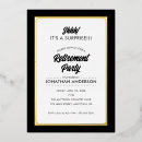 Search for classy retirement party invitations Professional