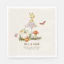 Search for pumpkin baby shower napkins It's a girl