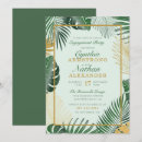 Search for leaves engagement party invitations Tropical