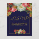 Search for autumn wedding postcards Navy blue