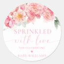 Search for sprinkled with love stickers Girl baby shower