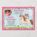 Search for african american cowgirl invitations Pink