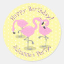 Search for cute pink cartoon bird stickers Tropical