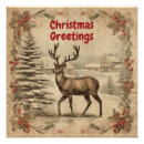 Search for vintage reindeer art Christmas tree