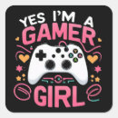 Search for girl gamer stickers Gaming