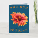 Search for 80th mom birthday cards Floral