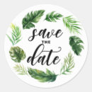 Search for tropical save the date stickers Botanical