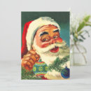 Search for 1950s christmas invitations Santa claus