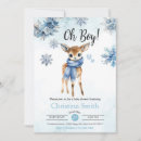 Search for deer baby boy shower invitations Blue
